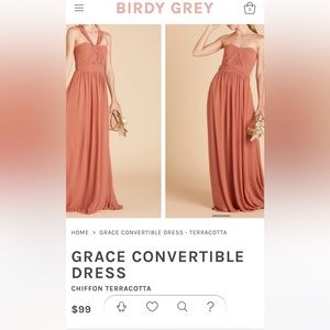 Birdy Grey Grace Convertible Dress Terracotta